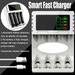 WM_LH Intelligent Battery Charger 4 Slot For AA AAA NI-CD NI-MH Rechargeable Batteries