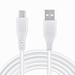 FITE ON 3.3ft White Micro USB Cable Replacement for Motorola Atrix 2 ATRIX 4G ATRIX HD Cell Phone