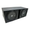 Universal Car Stereo Rhino Coated Ported Dual 15 Kicker CompR CWR15 Sub Box