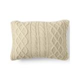 Lands End Cable Knit Decorative Throw Pillow