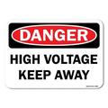 OSHA Danger Aluminum Sign - High Voltage Keep Away | Aluminum Sign | Protect Your Business Work Site Warehouse & Shop Area | Made in the USA
