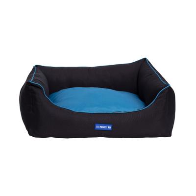 Daytona Eco-Fabric Bolster Dog Bed by JoJo Modern Pets in Black (Size MEDIUM)