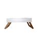 Eco-Friendly Elevated Dog Wood Feeder by JoJo Modern Pets in Distressed White (Size SMALL)