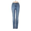 FRAME Denim Jeans - Mid/Reg Rise: Blue Bottoms - Women's Size 25
