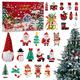 AlagiFun Adventskalender Weihnachtsbaumdekorationen Countdown Ornamente Set, Indoor Weihnachtsornamente Adventskalender für Weihnachten Urlaub Geschenk für Mädchen Jungen