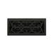 4 x 10 Flat Black Victorian Style Floor Register - Decorative Vent Cover