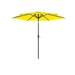 10FT Patio Umbrella Outdoor Table Market Umbrella with Hand Crank Sun Shade Umbrella with Adjustable Tilt Not Included Base Yellow