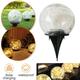 PENGXIANG Solar Garden Ball Light Crack Glass Ball Solar Globe Light 20 LED Solar Pathway Light Outdoor Garden Decor Warm White LED Light Ball Solar Lights Outdoor Decorations for Patio