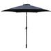 iPatio 8.8 ft Outdoor Aluminum Patio Umbrella Patio Umbrella Market Umbrella with Carry Bag Navy Blue