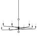 F9542-BI-Troy Lighting-Orson - 8 Light Chandelier-21 Inches Tall and 41.5 Inches Wide-Black Iron Finish