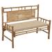 Irfora Patio Bench with Cushion 47.2 Bamboo