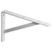 BRACKET SHELF L 16 WHT