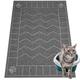 Motsamla Cat Litter Mat, Litter Trapping Mat Soft on Kitty Paws, 35" x 25" Kitten Litter Box Mat for Cleaner Floors, Waterproof, Easy Clean, Durable Large Size Cat Litter Pad for Kitten