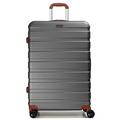 CALDARIUS Suitcase Large Hard Shell | Telescopic Handle Trolley |3 Digit Combination Lock | Large Suitcase | Lightweight | Large 28" Hold Check in Luggage | 4 Dual Spinner Wheels | (Large 28'', Grey)