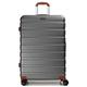 CALDARIUS Suitcase Large Hard Shell | Telescopic Handle Trolley |3 Digit Combination Lock | Large Suitcase | Lightweight | Large 28" Hold Check in Luggage | 4 Dual Spinner Wheels | (Large 28'', Grey)