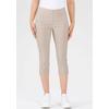 Caprihose STEHMANN "Ina", Damen, Gr. 36, N-Gr, weiß (kalk), Web, Obermaterial: 72% Viskose, 25% Polyamid, 3% Elasthan, unifarben, casual, 3/4-Länge, Hosen, Sommerhose in Größen 32 bis 52