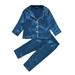 TUOBARR Toddler Boy Pajamas Baby Boys Girls Pajama Set Kids Toddler Soft Sleepwear pjs for Daily Life Style Blue 80
