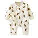 BJUTIR Baby Toddler Cute Bodysuits Boys Girls Cartoon Animals Cotton Romper Long Sleeve Plaid Cute Jumpsuit Outfits Clothes For 0-3 Months