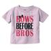 Bows Before Bros Funny Cute Girly Youth T Shirt Tee Girls Infant Toddler Brisco Brands 3T