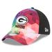 Men's New Era Pink Green Bay Packers 2023 NFL Crucial Catch 39THIRTY Flex Hat