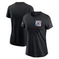 Women's Nike Black Dallas Cowboys 2023 NFL Crucial Catch Sideline Tri-Blend T-Shirt