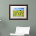 Trademark Fine Art 'Field of Yellow' by Michael Blanchette Framed Photographic Print Canvas in Blue/Green/Yellow | 11" H x 14" W x 0.5" D | Wayfair