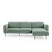 Green Sectional - Everly Quinn Minimore Modern Lussan Sectional 4 - Piece Upholstered Sectional Corduroy | 30.25 H x 91.5 W x 63 D in | Wayfair