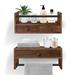 Latitude Run® Arvile 2 Piece Accent Shelf Wood in Brown | 5.3 H x 11.2 W x 4.9 D in | Wayfair 0E3B5469D051482AA236A3643A7021F6