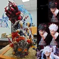 33cm Anime One Piece Figures Sun God Nika Luffy Kaidou Fire Dragon Torch Action Figures 4 Heads