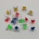 20pcs Easy to Use Water&Electric Meter Seal Lead Seal Anti-theft Without Wire Button Shape Red