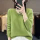 2023 Cashmere Sweater Women's Knitting Sweater 100% Pure Merino Wool Winter Fashion Basic V-neck