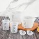 1/2/6Pcs Measuring Cup Set Silicone Measuring Cups with Scales for Milk Coffee Cake Baking Measuring