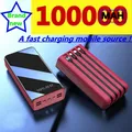 100000mah USB fast charging power supply LED display portable mobile phone tablet external battery