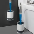 Ensemble de brosse de toilette domestique mural avec support silicone TPR détergent quotidien