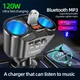 Car Handsfree Bluetooth FM Transmitter 12V LED Display Dual USB Car Charger Auto Cigarette Lighter