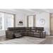 Signature Design by Ashley Salvatore Chocolate 5-Piece Power Reclining Sectional - 105"W x 105"D x 41"H