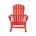 Adirondack Outdoor Rocking Chair, Solid Pine Wood Chair for Patio, Backyard, Garden