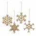 Novica Handmade Glittering Snowfall Aluminum Holiday Ornaments (Set Of 4)