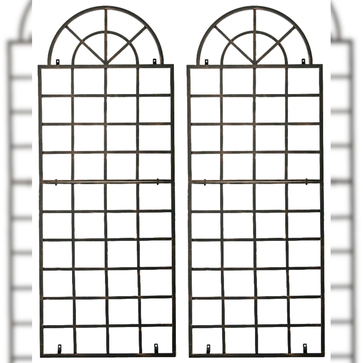 CLP 2er Set Rankgitter Viva Wandbefestigung bronze Image
