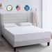 10 Inch Green Tea Infused Memory Foam Full Mattress, Cooling Gel Memory Foam Mattress, Bed in a Box, Full, White