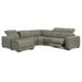 Signature Design by Ashley Correze Gray 5-Piece Power Reclining Sectional with Chaise