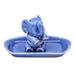 Novica Handmade Magic Elephant In Blue Salt And Pepper Set (3 Pieces)