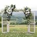 Artificial Wedding Arch Flowers Set Peony Flower Swag Lifelike Floral Wreath White