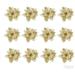 24pcs Christmas Flowers Artificial Christmas Flowers Glitter Christmas Tree Artificial Flowers Christmas Glitter Christmas - Golden