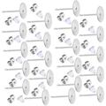 600 PCS 5MM 8MM Hypoallergenic Stainless Steel Earrings Posts Flat Pad Blank Earring Pin Studs with Butterfly Earring Backs and Silicone Bullet Earring Backs for Jewelry Making Findings