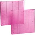 772424-PNK 24 W X 24 H One-Sided Pegboard Panel 2-Pack-