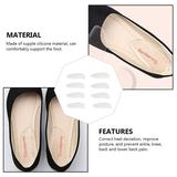 4 Pairs Orthopedic Heel Cups Corrective Heel Insoles Gel Human Shoe Inserts