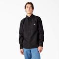 Dickies Men's Duck Canvas Long Sleeve Utility Shirt - Stonewashed Black Size 2Xl (WLR52)