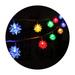 Anvazise String Light Creative Shape IP43 Waterproof Energy-saving Battery Operated Non-Glaring Soft Lighting Indoor Outdoor Moon Star LED String Light Ornament Party Supplies Style A 20LED