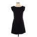 Ben Sherman Casual Dress - Mini Crew Neck Short sleeves: Black Print Dresses - Women's Size Small